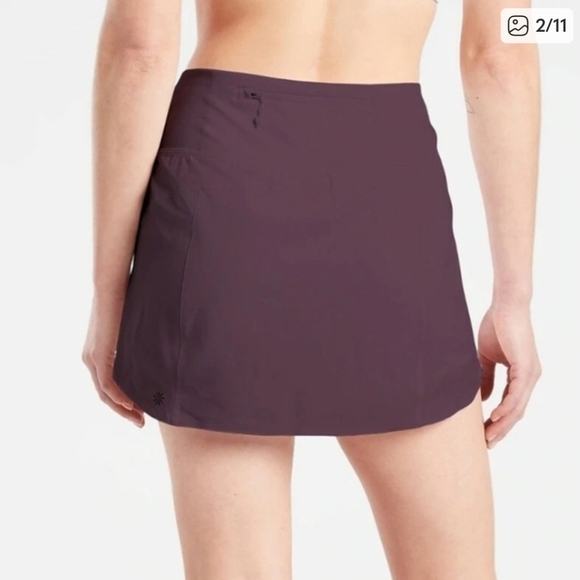 NWOT Athleta 'Run with it' Skort In Purple - AL - Picture 2 of 7